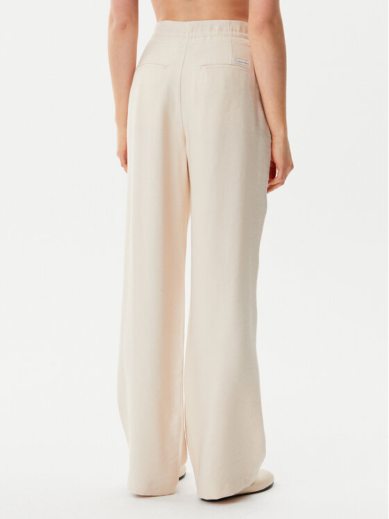 Calvin Klein Jeans Calvin Klein Jeans Παντελόνι υφασμάτινο J20J225339 Μπεζ Straight Fit