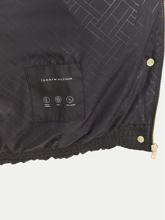 Tommy Hilfiger Tommy Hilfiger Kurtka puchowa WW0WW49855 Czarny Regular Fit