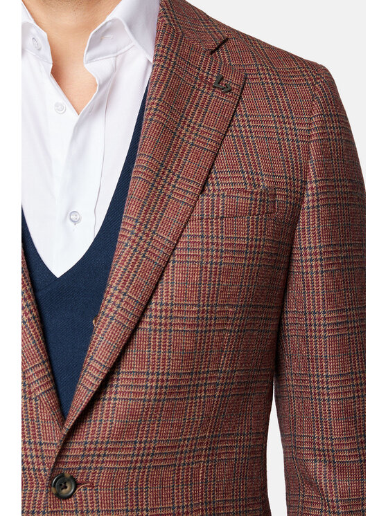 Lancerto Lancerto Marynarka Nailsea MA073124000001 Pomarańczowy Slim Fit