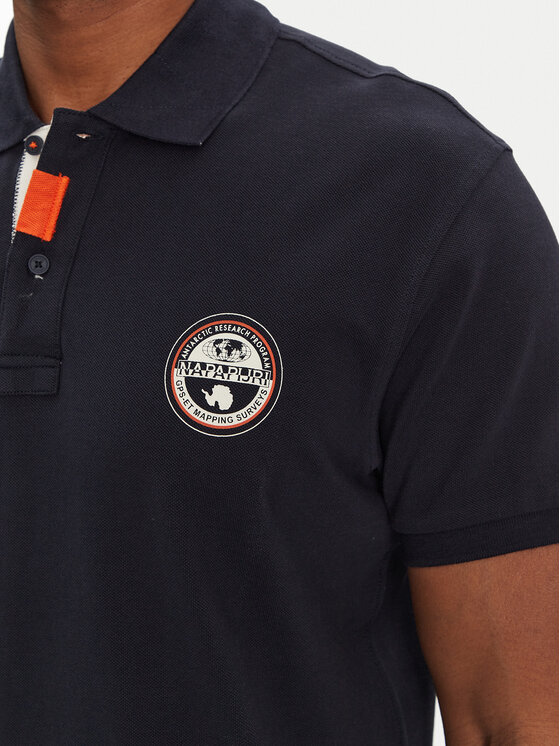 Napapijri Napapijri Tricou polo E-Clanis NP0A4ID31761 Bleumarin Regular Fit