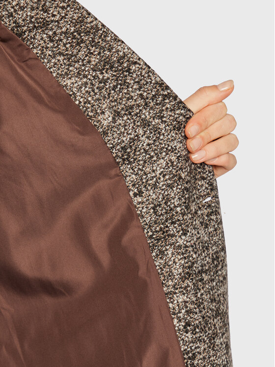 Gina Tricot Gina Tricot Преходно палто Dagny 17762 Кафяв Relaxed Fit