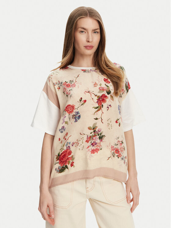 Weekend Max Mara Weekend Max Mara Tricou Pampas 2515941082 Bej Relaxed Fit