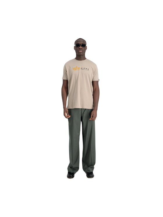 Alpha Industries Alpha Industries T-Shirt AI.118502-679-3XL Beżowy Regular Fit