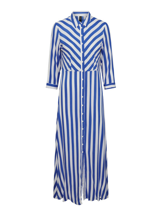 YAS YAS Košilové šaty Savanna 26022663 Modrá Loose Fit