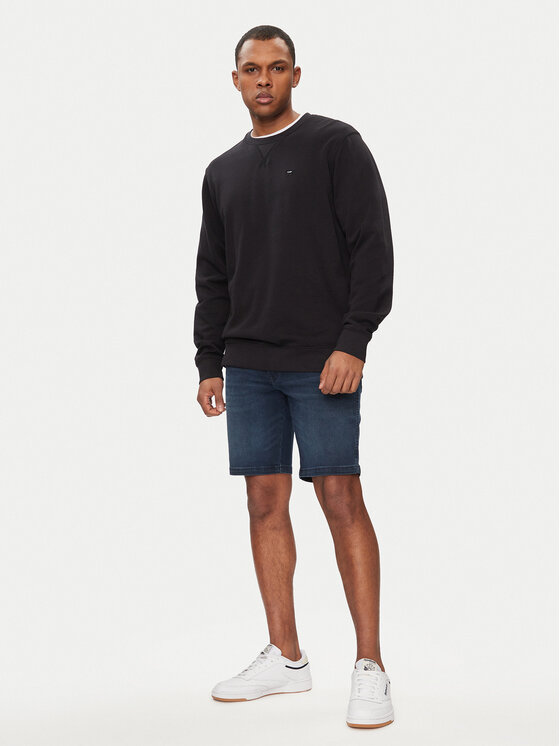 Wrangler Wrangler Bluza Sign Off 112350535 Czarny Regular Fit