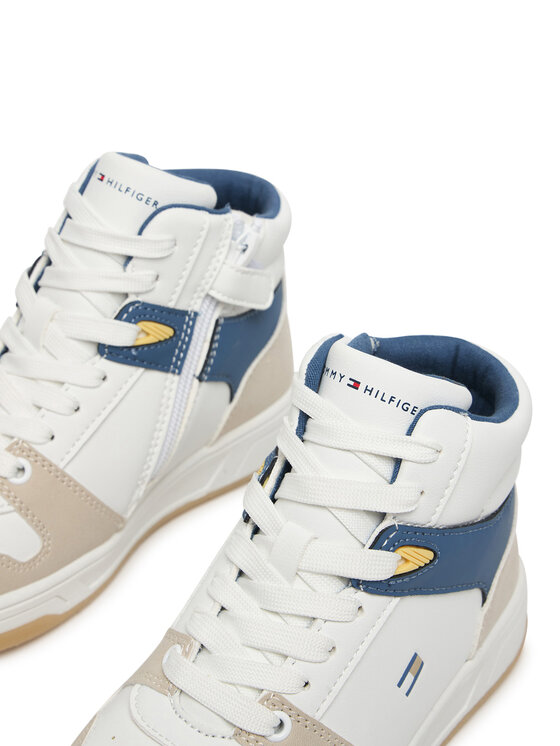 Tommy Hilfiger Tommy Hilfiger Αθλητικά High Top Lace Up T3X9-34364-1269 M Λευκό