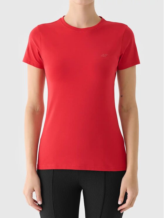 4F 4F Tričko 4FWMM00TTSHF2255-062S Modrá Slim Fit