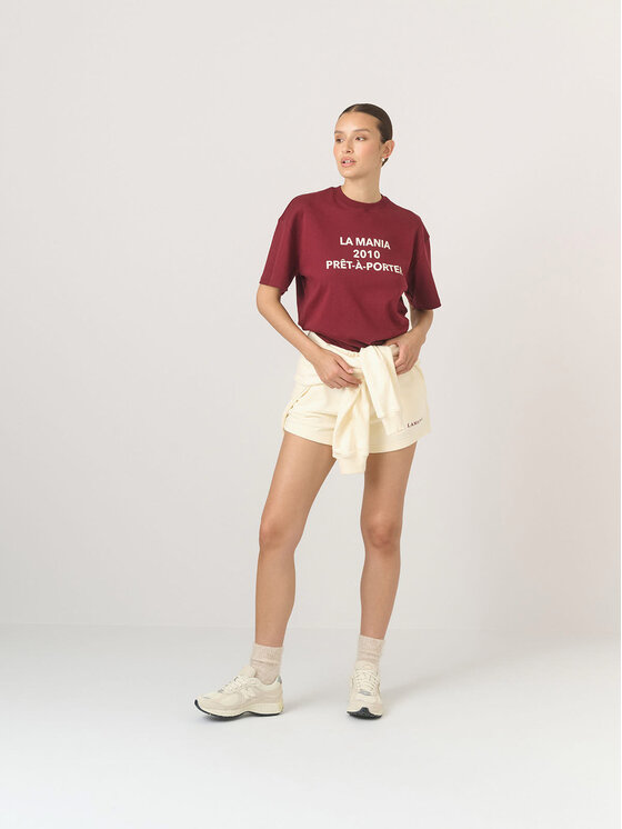 T-Shirt, rozmiar 34, Bordowe, PRET A PORTER