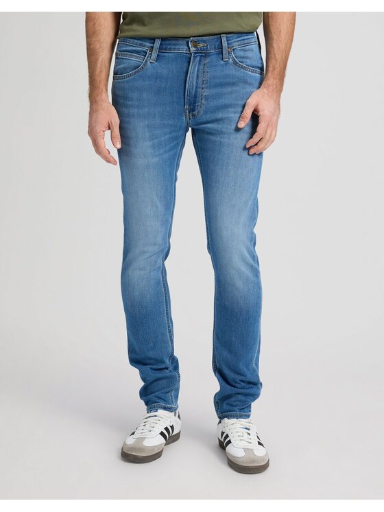 Lee Lee Jeansy LUKE Niebieski Slim Fit