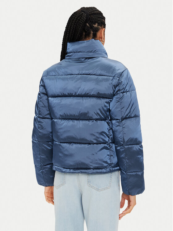 Calvin Klein Jeans Calvin Klein Jeans Зимно яке Shiny Monologo J20J224616 Син Regular Fit