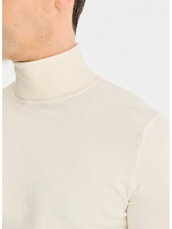 Pako Lorente Pako Lorente Sweter P25WB-2X-025 Biały Classic Fit