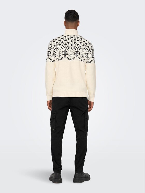 Only & Sons Only & Sons Hlače iz tkanine 22025431 Črna Tapered Fit