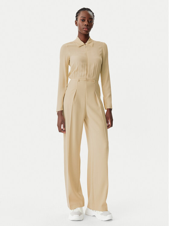 Patrizia Pepe Patrizia Pepe Kezeslábas 8T0047 A545 B814 Bézs Regular Fit