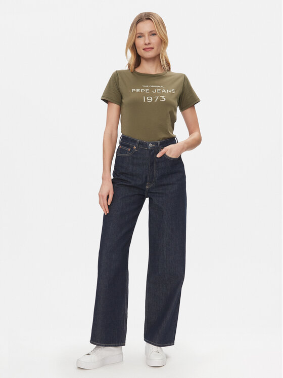 Pepe Jeans Pepe Jeans T-särk Harbor PL505743 Roheline Regular Fit