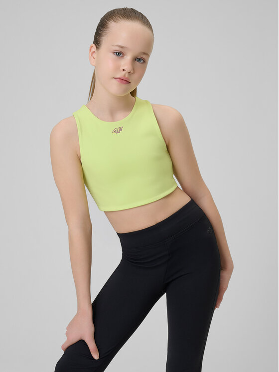 4F 4F Biustonosz sportowy JOY MOTION Zielony
