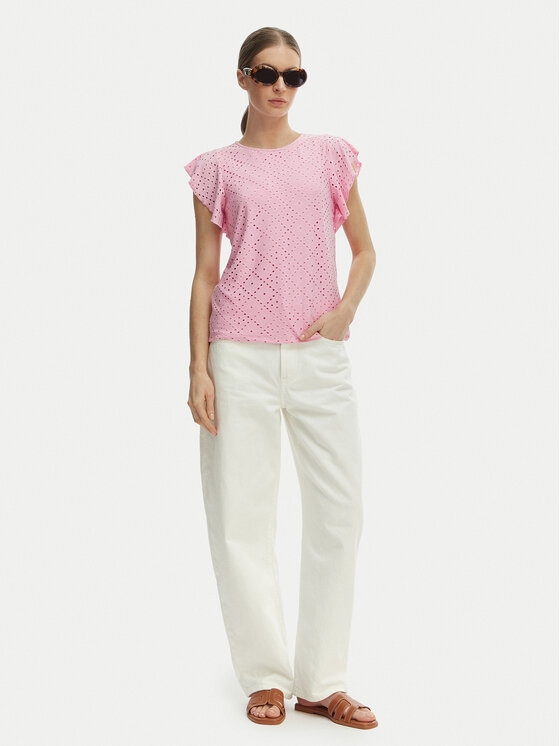 Vero Moda Vero Moda Μπλουζάκι Tassa 10286067 Ροζ Loose Fit