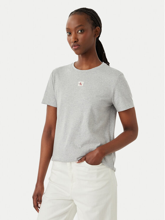 Calvin Klein Jeans Tricou LV047F227G Gri Classic Fit