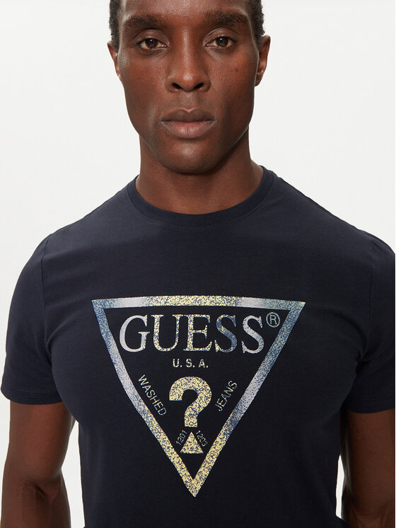 Guess Guess Póló M4BI35 J1314 Sötétkék Regular Fit