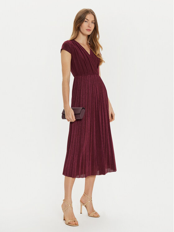 Motivi Motivi Coctailkleid 7236W001352N Dunkelrot Regular Fit