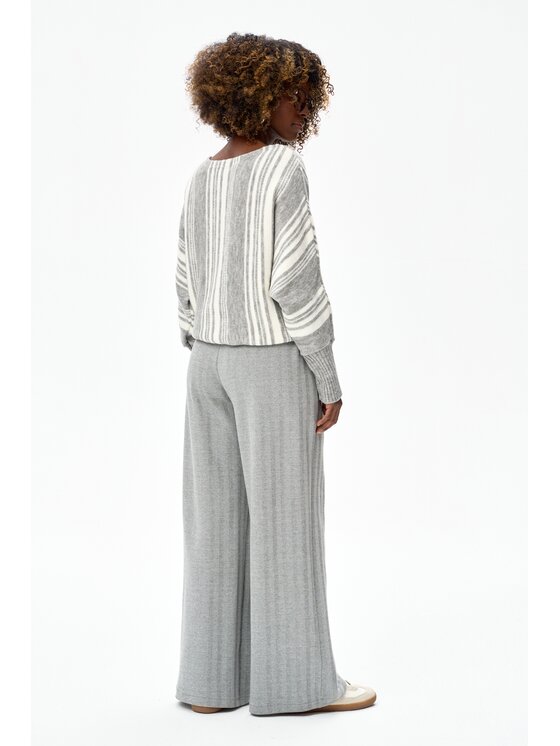 blue shadow blue shadow Sweter Hippie Szary Regular Fit