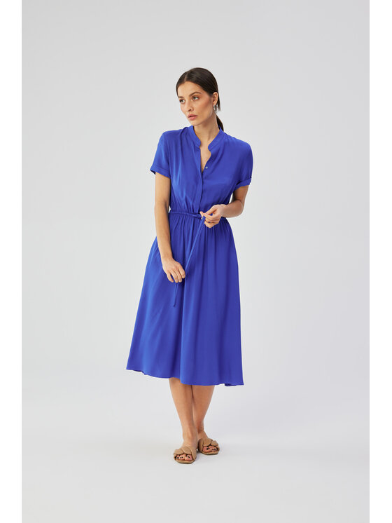 Stylove Stylove Večerní šaty S366 Modrá Comfortable Fit