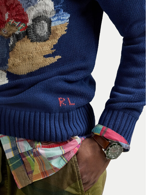 Polo Ralph Lauren Polo Ralph Lauren Sweater 710964798001 Sötétkék Regular Fit