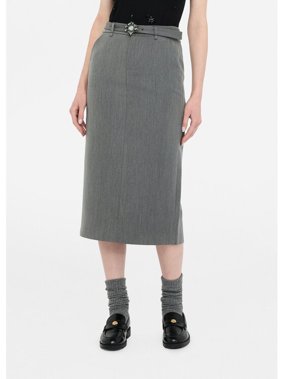 Liu Jo Liu Jo Gonna midi MF5350TS22484006 Grigio Slim Fit