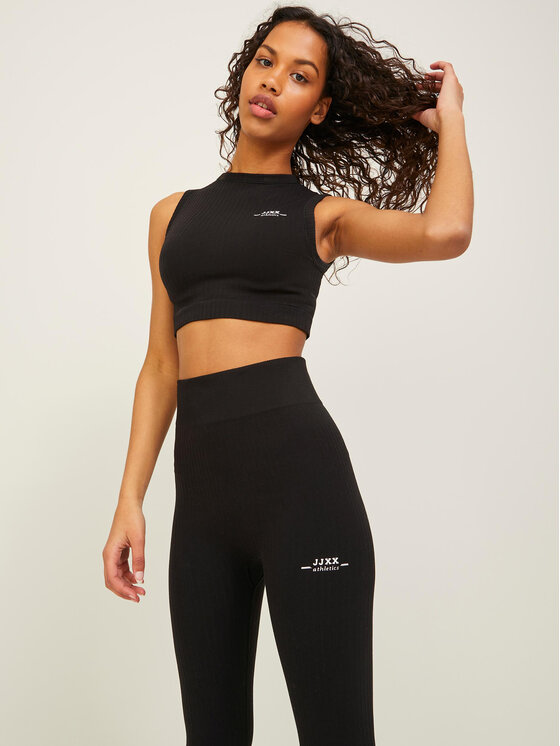 JJXX Top 12219893 Negru Slim Fit
