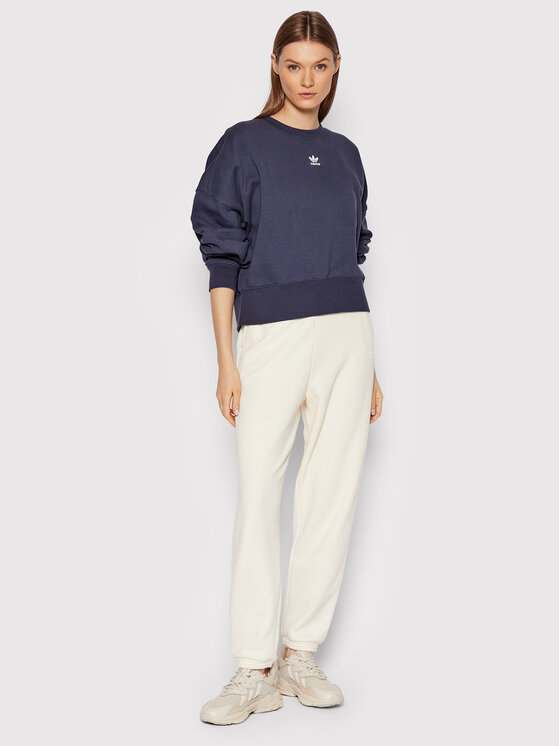 Felpa adicolor Essentials Fleece HF7481 Blu scuro
