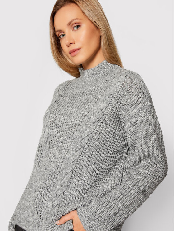 United Colors Of Benetton United Colors Of Benetton Rollkragenpullover 108YD2562 Grau Relaxed Fit