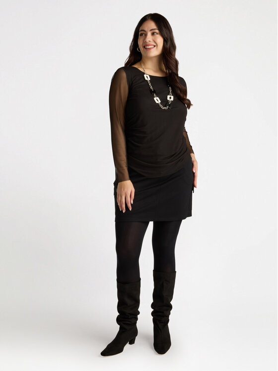 Fiorella Rubino Fiorella Rubino Spódnica mini 1207T000359N033 Czarny Regular Fit