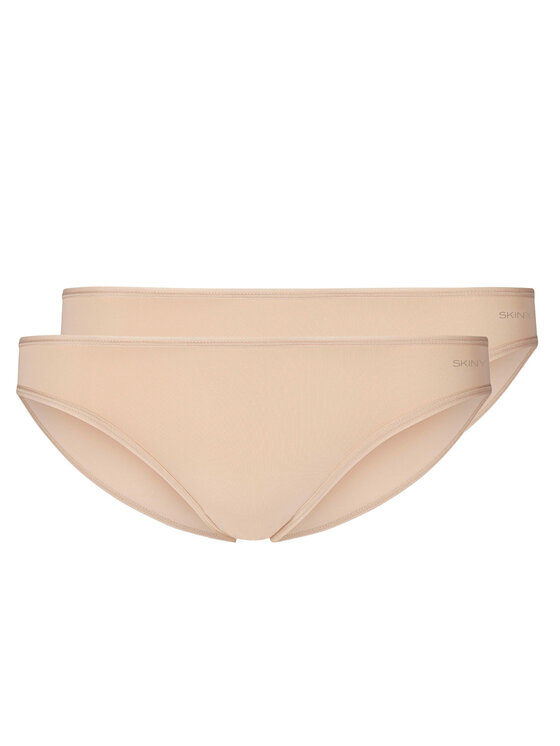Skiny Skiny Komplet 2 par fig 85722 Beżowy