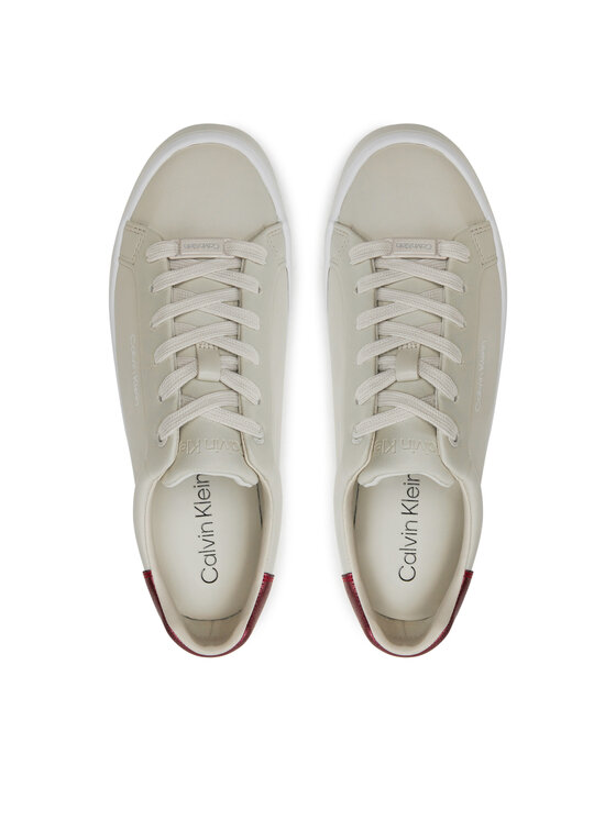 Calvin Klein Calvin Klein Sneakersy Vulc Lace Up Saff Fox W/Met Bt HW0HW02104 Béžová