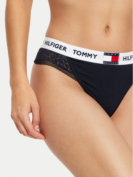 Tommy Hilfiger Tommy Hilfiger Stringi UW0UW05619 Granatowy