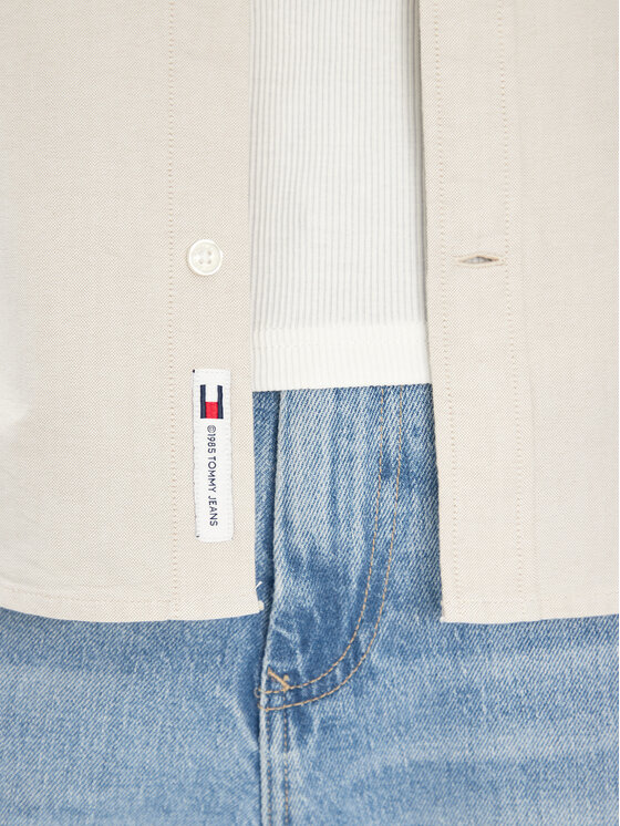 Tommy Jeans Tommy Jeans Koszula DM0DM21298 Beżowy Regular Fit