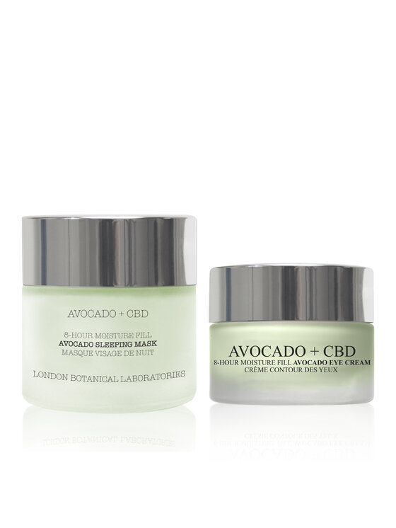 Krem na dzień London Botanical Laboratories, Maska na noc z awokado + krem ​​pod oczy z awokado