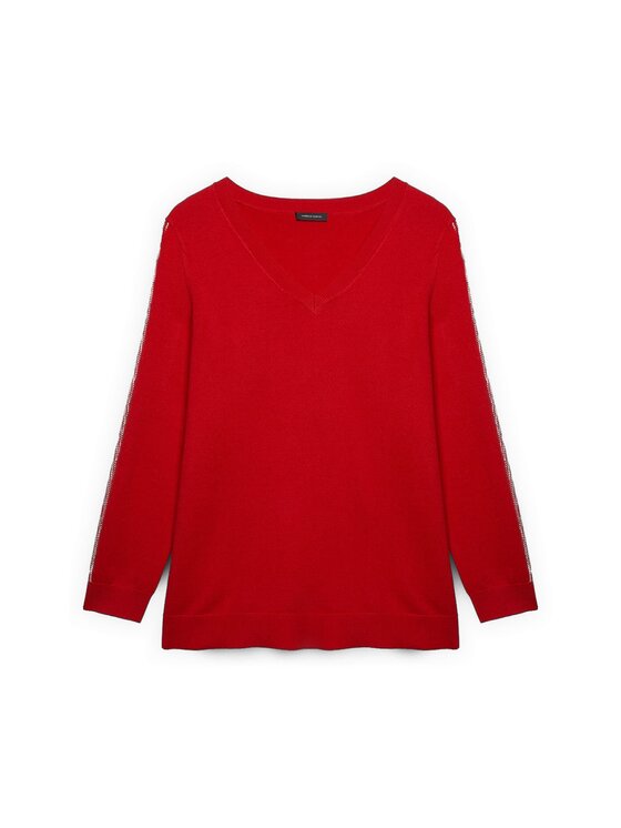 Fiorella Rubino Fiorella Rubino Sweter M094L008367N016 Czerwony Regular Fit