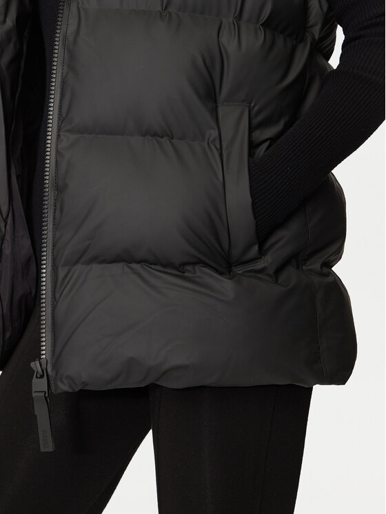 Rains Rains Weste 15140 Schwarz Regular Fit