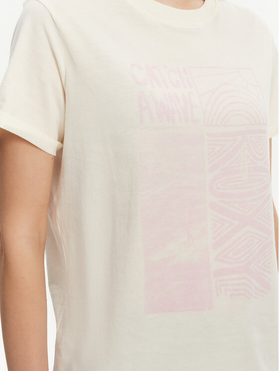 Roxy Roxy Póló ERJZT05911 Ekru Regular Fit