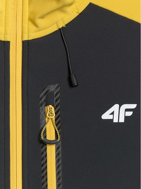 4F 4F Giacca softshell 4FRAW25TSOFM506-71S Giallo Regular Fit