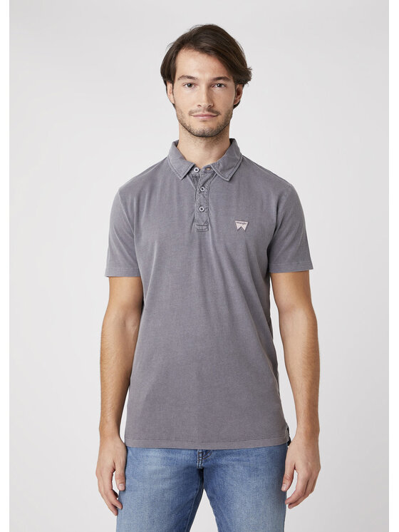 Wrangler Wrangler T-shirt SS GD POLO Grigio Regular Fit
