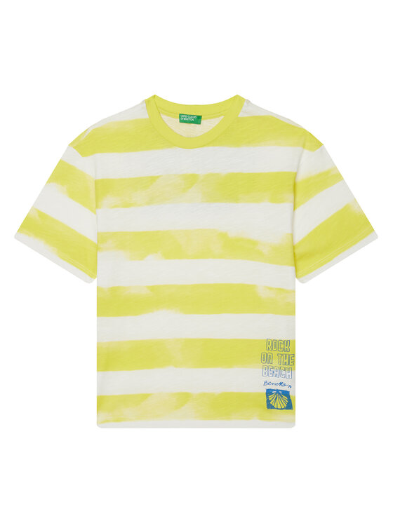 United Colors Of Benetton United Colors Of Benetton Tricou 3SL3C10P5 Galben Oversize