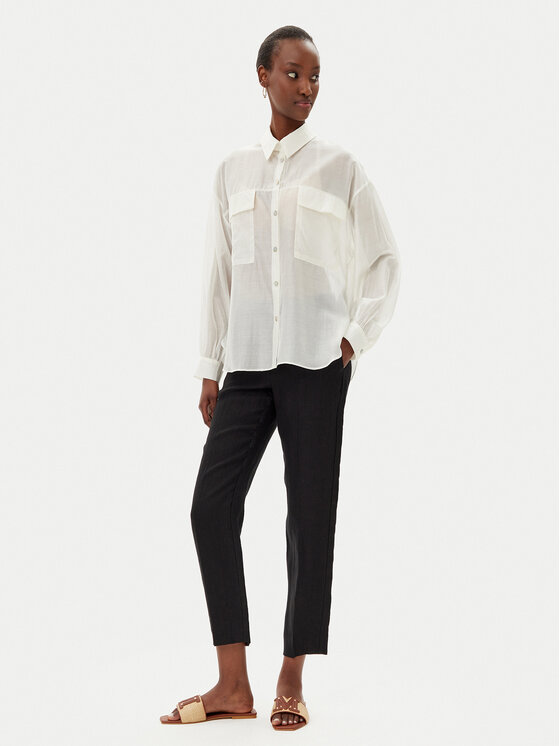 Marella Chino nohavice Perugia 2513131192200 Čierna Regular Fit