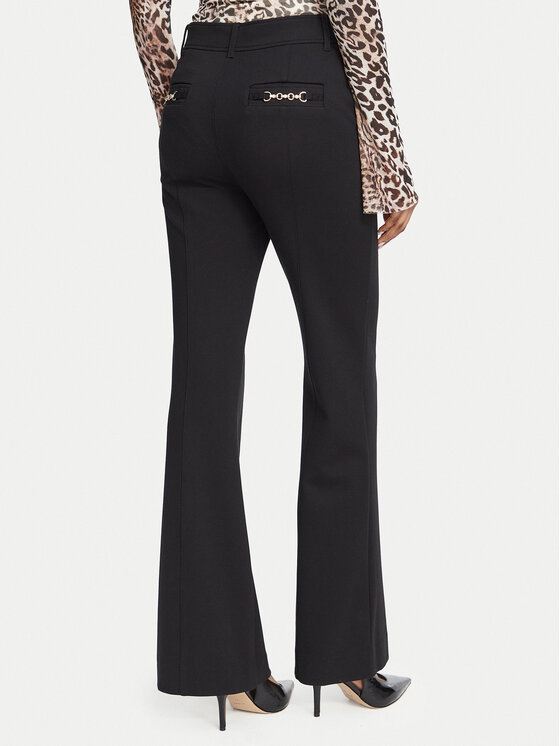 Guess Guess Hlače iz tkanine W6BB25 K6213 Črna Flared Leg