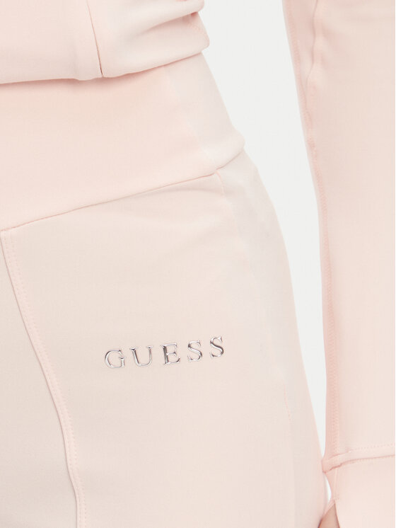 Guess Guess Spodnie dresowe V5RB15 KCD02 Różowy Regular Fit