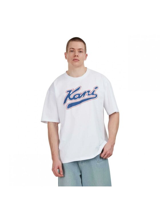 Karl Kani Karl Kani T-shirt VARSITY PRINT T-SHIRT Bianco Regular Fit