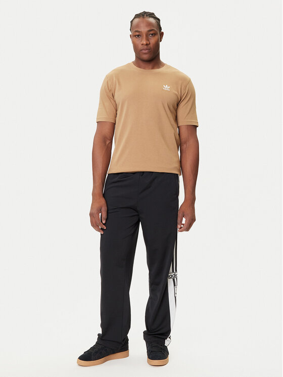 adidas adidas T-Shirt Trefoil Essentials JX2824 Beżowy Regular Fit