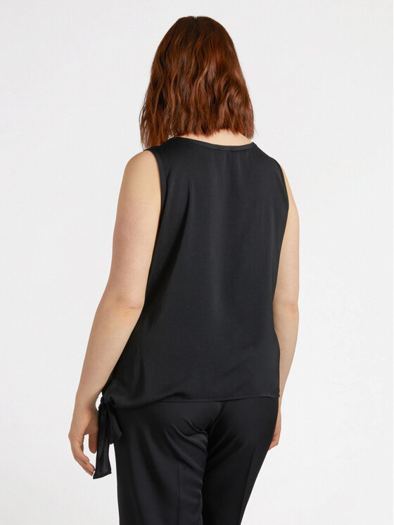 Fiorella Rubino Fiorella Rubino Bluzka 2755T002246N033 Czarny Slim Fit