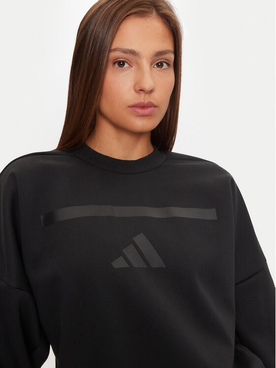 adidas adidas Mikina Z.N.E. JE7855 Černá Loose Fit
