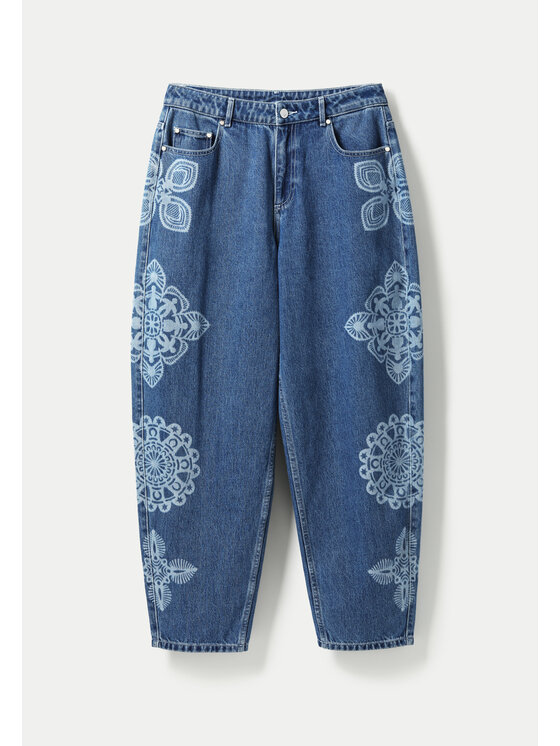 TATUUM TATUUM Jeansy POLA A Granatowy Loose Fit